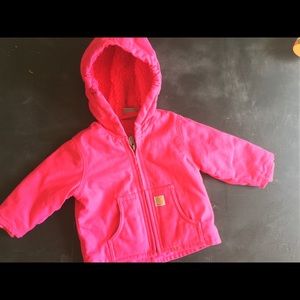 Hot pink  carhartt jacket - 6M